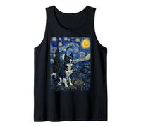 Karelian Bear Dog Van Gogh Starry Night Tank Top