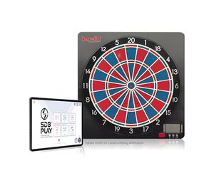Karella CB-Smart Dart Machine, Test Winner Electronic Soft Dartboards, Modern Bluetooth Online Function, 37 Games, Electronic Smart Dartboard, Exact Tournament Dimensions, Double/Triple 2-Hole Spacing