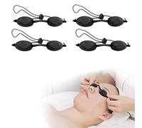 KARELLS Sunbed Goggles, Sunbed Eye Protection, 4 Pcs Tanning Goggles for Sunbeds, Tanning Goggles, Silicone Sunbed Goggles, Solarium Glasses, Safety Tanning Goggles, for IPL UV Infrared Rays Therapy