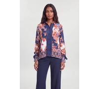 Karen Millen Women's Baroque Print Tie Sleeve Detail Viscose Shirt | Size: 14