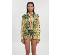 Karen Millen Women's Beach Tropical Spun Viscose Cover Up Shirt | Size: Medium