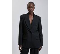 Karen Millen Women's Compact Stretch Oversized Blazer in Black | Size: 8
