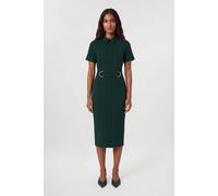 Karen Millen Women's Compact Stretch Tailored Pencil Dress in Emerald | Size: 12
