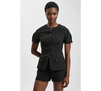 Karen Millen Women's Compact Stretch Tailored Short in Black | Size: 6