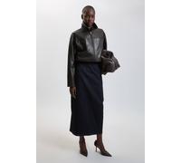 Karen Millen Women's Denim Midi Skirt in Indigo | Size: 12