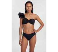 Karen Millen Women's Drama One Shoulder Frill Bikini Top in Black | Size: Small