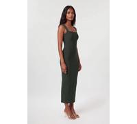 Karen Millen Women's Figure Form Bandage Strappy Knit Maxi Dress in Emerald | Size: 16