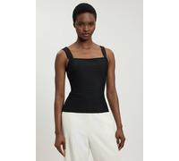 Karen Millen Women's Figure Form Bandage Strappy Top in Black | Size: 16