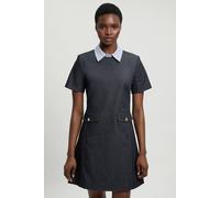 Karen Millen Women's Tailored Denim Detail A Line Mini Dress in Indigo | Size: 14