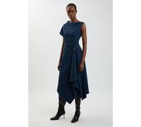 Karen Millen Women's Tailored Dress in Navy | Size: 18