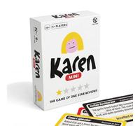 Karen Mini: Hilarious Pocket Game of Real One-Star Reviews, Bluff & Guess | Bluff, write and guess through 51 real one-star reviews. 30-minute games for 4+ players aged 14+. A pocket-sized travel game.