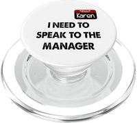 Karen Name Tag I Need To Speak To The Manager PopSockets PopGrip for MagSafe