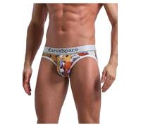 KAREN SPACE Jock Straps for Men Ice Silk Print Sexy Athletic Supporters Men's Jockstraps Underwear, A4-ice Silk-dog, XXL
