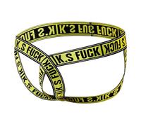 KAREN SPACE Jock Straps for Men Sexy Mens Jockstrap Low Rise Thong Underwear for Nightclub, Intimate Moments & Pride Expression, Yellow, S