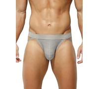 KAREN SPACE Men's Jock strap Sexy Underwear, Mens Jockstraps Athletic Supporter Sports Underwear, Grey, L