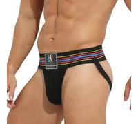 KAREN SPACE Men's Jock Strap Sports Underwear Jockstraps Athletic Supporter for Gym Sport