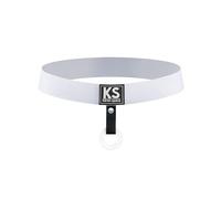 KAREN SPACE Men's Sexy Thongs Underwear Ice Silk G-String Athletic Supporter, White, XL