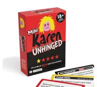 Karen Unhinged Mini: Pocket Bluff & Guess Game, NSFW One-Star Reviews 18+ | Bluff and guess through 51 real NSFW one-star reviews. 30-minute games for 4+ players aged 18+. Pocket-size stocking filler.