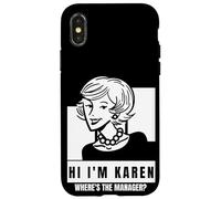 Karen Where's The Manager Millennial Quote Funny Meme Case for iPhone X/XS