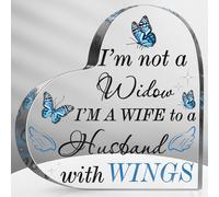 Karenhi Memorial Gift Sympathy Bereavement Gift in Heaven Christmas Memorial Gifts for Loss of Mom/Dad/Son/Husband in Memory of Gift Christmas in Heaven Remembrance Gifts (Husband,4 Inch)