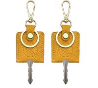 KARENSKEYS Leather Key Sleeve, 2PCS Stylish Key Cover, Broken Car Key Loop Replacement, for Women Men.