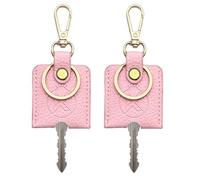 KARENSKEYS Leather Key Sleeve, 2PCS Stylish Key Cover, Broken Car Key Loop Replacement, for Women Men.