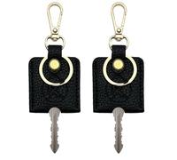 KARENSKEYS Leather Key Sleeve, 2PCS Stylish Key Cover, Broken Car Key Loop Replacement, for Women Men.