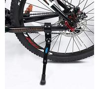 Karetto Aluminium Alloy Adjustable Rear Side Black Bike Kickstand for 22"-28" Mountain Bike/700 Road Bike/BMX/MTB