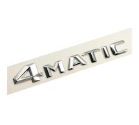 KARFRI 3D ABS Car Letters Trunk Emblem Badge Logo Compatible With Mercedes Benz GLC 220d 250 4matic AMG E300 GLK 220 350 W204 C220 CDI Accessories (Color : 4matic Chrome)