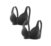 KARFRI Detox & Shape Power Lift Bra, Ion Lifting & Lymphatic Detoxification Bra, Front Clasp Bra (A-2PCS,36/80)