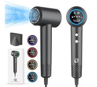 KARFUN Hair Dryer Ionic, 2200W Professional Ionic Hairdryer, 110,000 RPM High-Speed Blow Dryer Motor for Fast Drying, 400 Million, HD Display, Anti Frizz, Brushless Hairdryers for Women & Man