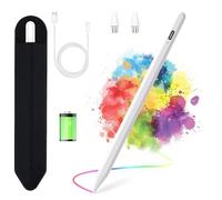 KARFUN Tablet Pen for Android, Stylus Pen Compatible with iPhone/Samsung/Huawei/Lenovo/XiaoMi Tablet, Improved Precision, 15 Minutes Quick Charge Performance and Tilt Sensitivity Stylus (Deep White)