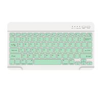 KARFUN Ultra Thin Wireless Keyboard for iPad & Tablet, Compact Bluetooth Mini Keyboard with 30 Day Battery, Portable Travel Keyboard for iPad Pro/Air/Mini, Windows, Android - US Layout Light Green