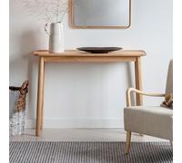 Kargil Scandi Distressed Oak Console Table Oak