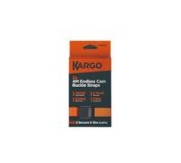 Kargo™ 2-Pack 4M Endless Cam Buckle Straps - 250kg Load Capacity, 25mm Polyester Webbing, Quick-Release Cam Locks
