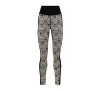 Kari Traa Anna Merino Wool Base Layer Leggings High Waist Nordic Print - Medium