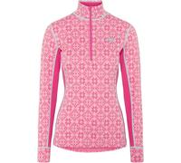 Kari Traa - Technicality first layer in Merino wool - Rose Half Zip Baselayer Top Bright Pink for Women in Wool - Size XS Pink XS