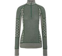 Kari Traa - Technicality first layer in Merino wool - Smekker Half-Zip Baselayer Thyme for Women in Wool - Size XS - Green Green XS