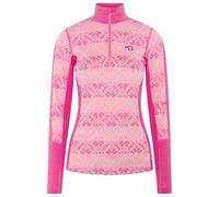 Kari Traa - Women's Anna Half Zip - Merino base layer size S, pink