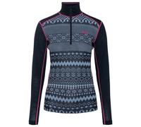 Kari Traa - Women's Live Half Zip - Merino base layer size XL, blue