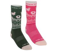 Kari Traa - Women's Puffin Sock 2 Pack - Merino socks size 38/39, pink