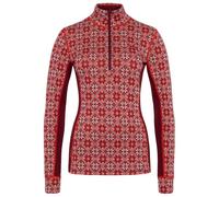 Kari Traa - Women's Rose Half-Zip - Merino base layer size L, red