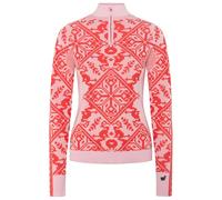 Kari Traa - Women's Saga Half Zip - Merino base layer size XL, pink/red