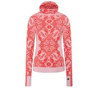 Kari Traa - Women's Saga Hood - Merino base layer size S, pink/red