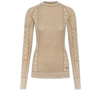 Kari Traa - Women's Smekker L/S - Merino base layer size L, sand
