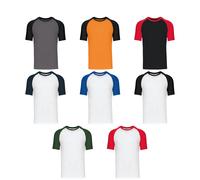 Kariban Baseball Short-sleeved two-tone T-shirt K330 - Mens