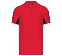Kariban Flags short sleeve bi-colour polo shirt K232 - Mens, 65% Polyester