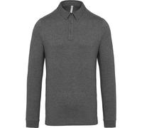 Kariban Jersey knit long sleeve polo shirt K264 - Mens, 100% Combed Cotton