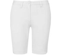 Kariban Ladies’ Chino Bermuda Shorts - White, 12 UK (38 FR), Ladies