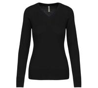Kariban Ladies Cotton Acrylic V Neck Sweater KB966